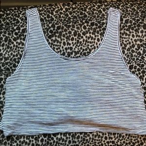 STRIPED GINGER G CROP TANK